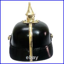 WWI WWII German Pickelhaube Prussian Leathe Helmet Spiked Officer helmet DESIGN