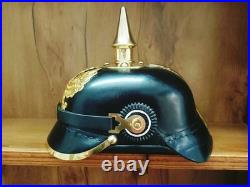 WWI & WWII vintage German Pickelhaube Imperial Prussian Helmet Best gift for him
