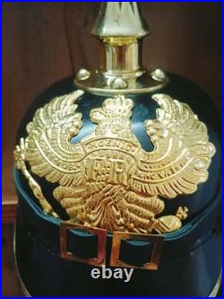 WWI & WWII vintage German Pickelhaube Imperial Prussian Helmet Best gift for him