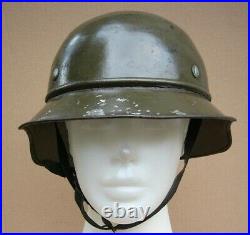 WWII 1936 GERMAN Luftschutz Gladiator helmet used in Bulgaria, 3pcs, rare Decal