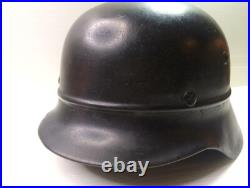 WWII 1939 German Heer Double Decal M35 Beaded Helmet /AUTHENTIC