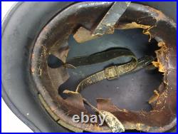 WWII 1939 German Heer Double Decal M35 Beaded Helmet /AUTHENTIC