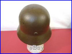 WWII Era German Army M1935 M35 Stahlheime Steel Helmet withLiner Ring Original