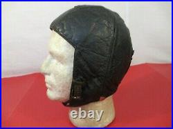 WWII Era German Luftwaffe Pilot's Leather Flight Helmet Very NICE Condition #1