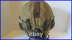 WWII GERMAN LUFTWAFFE LEATHER FLIGHT HELMET withALL ELECTRONICS WITH GOGGLES