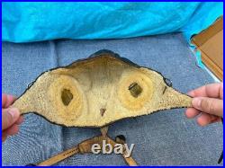 WWII GERMAN LUFTWAFFE LKpW 101 WINTER LEATHER FLIGHT HELMET NICE CONDITION