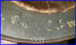 WWII GERMAN M35 NORMANDY CAMO HELMET RE-ISSUED Q62 with 40 LINER DATE