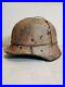 WWII-GERMAN-M35-Winter-3-Wire-camo-HELMET-With-Hand-Aged-Paint-Work-and-Liner-01-ly