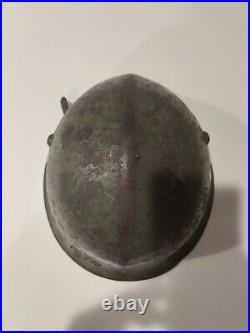 WWII GERMAN TYPE M36 BULGARIAN STEEL HELMET With STRAP/ LINER VINTAGE WW2