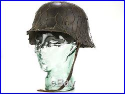 WWII German Army M1942 Chicken Wire Mesh Helmet
