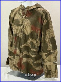 WWII German Camo Winter REVERSIBLE Field Jacket & HELMET COVER Repro XL XXL WW2