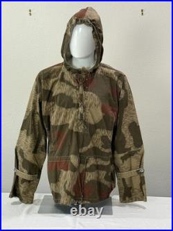 WWII German Camo Winter REVERSIBLE Field Jacket & HELMET COVER Repro XL XXL WW2
