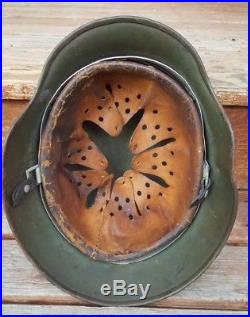 WWII German Double Decal Army Helmet with Both Decals Good helmet
