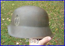 WWII German Elite Steel Combat Helmet Stahlhelm Waffen Elite Florian Geyer