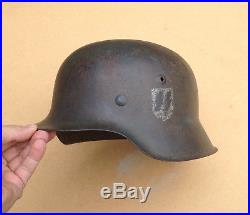 WWII German Elite Steel Combat Helmet Stahlhelm Waffen Elite Florian Geyer