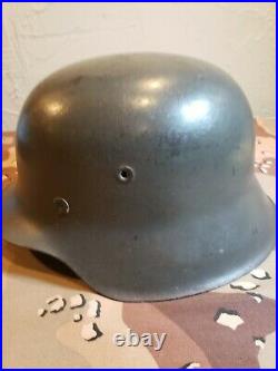 WWII German Ex-SS M42 EF64 Helmet