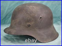 WWII German Heer m42 combat helmet soldier Wehrmacht stahlhelm Army Vet estate