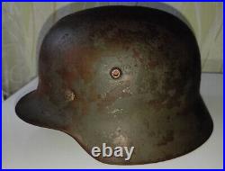 WWII German Helmet M35/ET64 3880