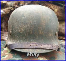 WWII German Helmet M35/SS Restored HQ Size 66