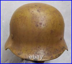 WWII German Helmet M40/EF64 Afrika Korps (DAK) Restored