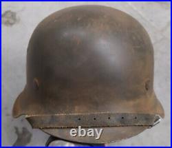 WWII German Helmet M42/ET62 Blue Division Spain / Restored