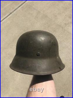 WWII German Helmet Original 1942 With Liner
