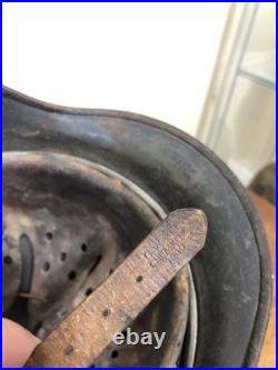 WWII German Helmet Reissue Camo Helmet Q64 Original Complete