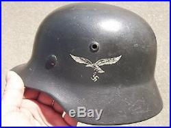 WWII German Luftwaffe Helmet WithOriginal Liner