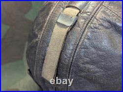 WWII German Luftwaffe Leather Flight Helmet LKpW101 Skull Cap Hat Siemens 1940s