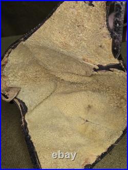 WWII German Luftwaffe Leather Flying Helmet