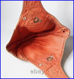 WWII German Luftwaffe Pilot Aviator Brown Leather Flying Flight Helmet H. D WWII German Luftwaffe Pilot Aviator Brown Leather Flying Flight Helmet H. D