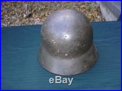 WWII German M-35 or M-40 Single Decal Helmet Heavy and solid