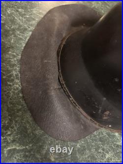 WWII German M34 Civil Police Fire Helmet Original Steel Stahlhelm Vintage