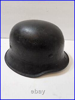 WWII German M34 Police Helmet With ORIGINAL NAMED LINING