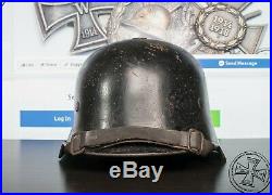 WWII German M34 helmet with inner leather and decal