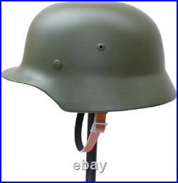 WWII German M35 Green Steel Helmet Stahlhelm Combat Replica Retro Reenactment