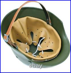 WWII German M35 Green Steel Helmet Stahlhelm Combat Replica Retro Reenactment