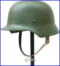 WWII German M35 Green Steel Helmet Stahlhelm Combat Replica Retro Reenactment
