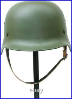 WWII German M35 Green Steel Helmet Stahlhelm Combat Replica Retro Reenactment