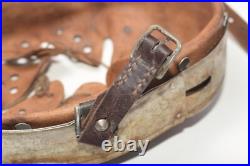 WWII German M35 Helmet Liner and Chinstrap Size 62 55 M31 1938 Reinforced Band WWII German M35 Helmet Liner and Chinstrap Size 62 55 M31 1938 Reinforced Band