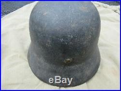 WWII German M35 Helmet with Liner and Chinstrap