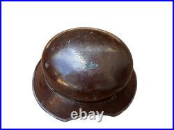 WWII German M38 Air Defense Luftschutz Gladiator original Helmet