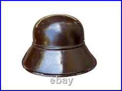WWII German M38 Air Defense Luftschutz Gladiator original Helmet