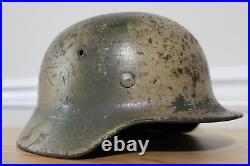 WWII German M40 Heer Helmet 2 Tone Camo WW2