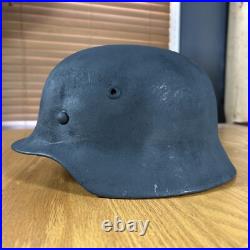 WWII German M40 Helmet NS 66 6076 With Inspection Stamp New Liner And Strap