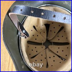 WWII German M40 Helmet NS 66 6076 With Inspection Stamp New Liner And Strap
