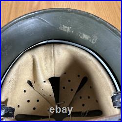 WWII German M40 Helmet NS 66 6076 With Inspection Stamp New Liner And Strap