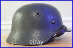WWII German M40 Luftwaffe Helmet ET64 #513 WW2
