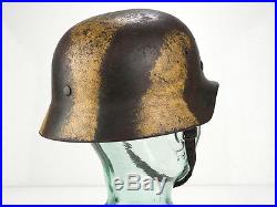 WWII German M40 Normandy Camouflage Helmet