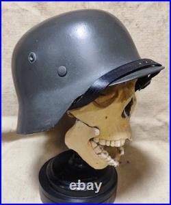 WWII German M40 Original Helmet, Restored Steel Shell, Size 66, WW2? 3